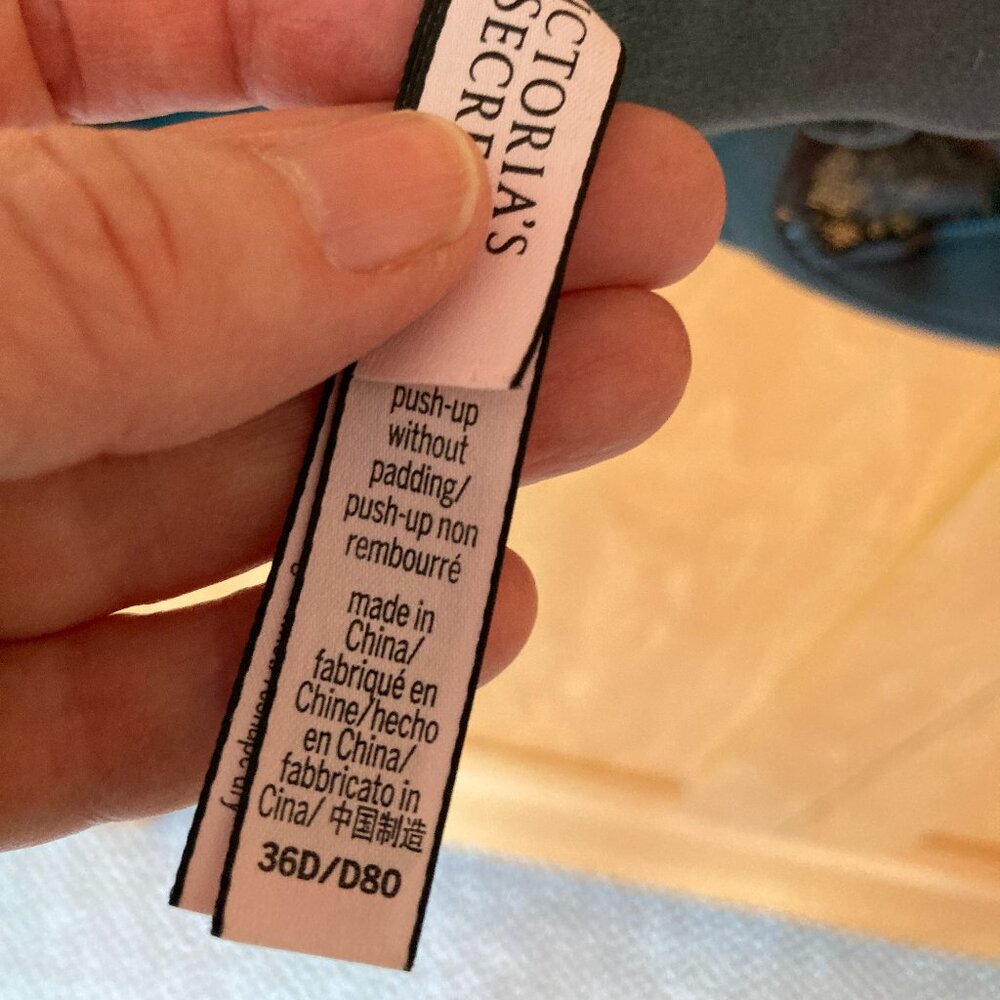 Victoria's Secret Dream Angels Push Up without padding green lace Bra 36D - Picture 3 of 4